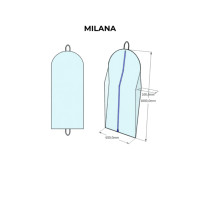 Custom garment bag with screen printed logo