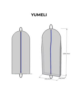 Custom garment bag with screen printed logo