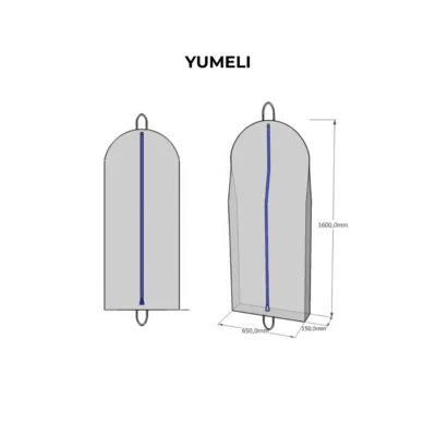 Custom garment bag with screen printed logo